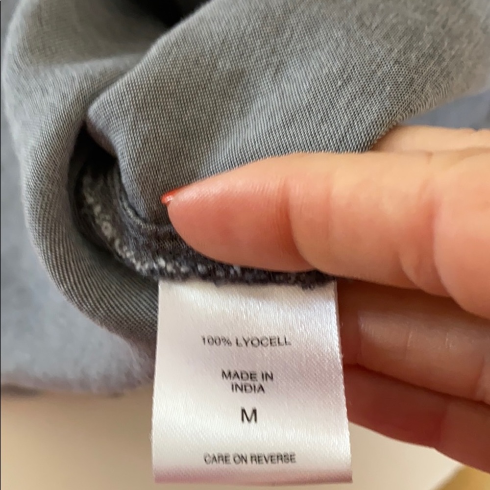 New York and Company gray button down shirt - Picture 8 of 8